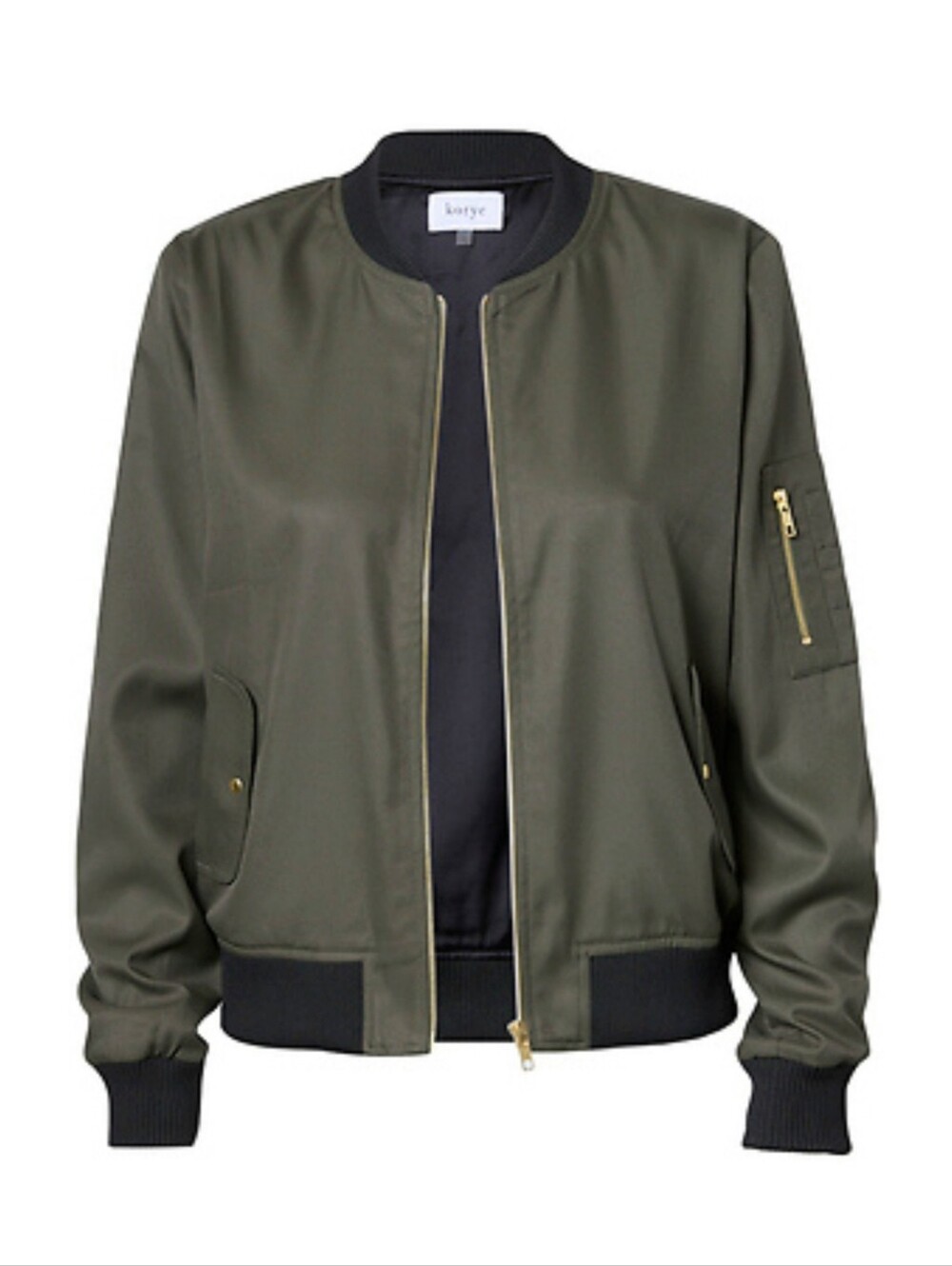 Korye Olive Green Bomber Jacket